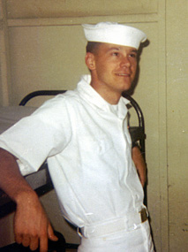Dan aboard the USS Columbus